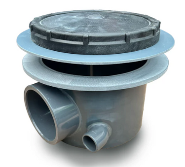 PRO-Line Aqua 4" Aerated Bottom Drain (1" Duct) - Includes 1" direct air feed connector - JS KOI