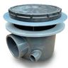 PRO-Line Aqua 4" Aerated Bottom Drain (1" Duct) - Includes 1" direct air feed connector - JS KOI
